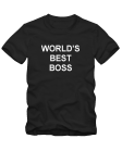 Marškinėliai World's best boss Marškinėliai World's best boss